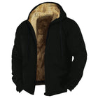 Winter Lambswool Coats Thicken Warm Jackets Long Sleeve Zipper Hoodies Casual Sports Fleece Black Coat Hooded Men Women Jacket