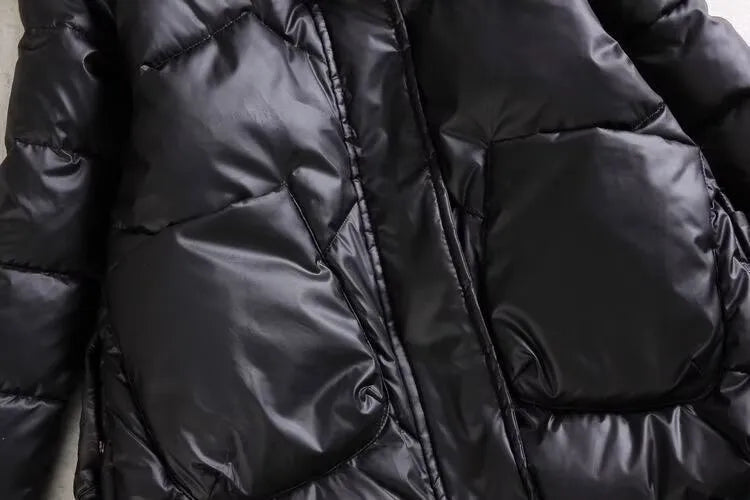 Winter Warm Coat Women's Fashion New Solid Color Hood Filled Down Cotton Coat Women's Clothing Winter Jacket Women Winter Coat