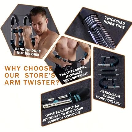 Adjustable High Quality Arm Exerciser Wrist Strength Trainer Home Chest Expander For Shoulder Arm and Chest Exercise