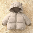 Kids Winter Down Jacket 2024 Cute Bear Snow Wear Coats Thicken Warm Girls Boys' Cotton Clothes Chidlren Hooded Parkas 1-6 Years