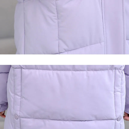 Winter New Down Long Jacket Women Warm Hooded Women's Cotton Padded Puffer Coat Fashion Temperament Overcoat Top