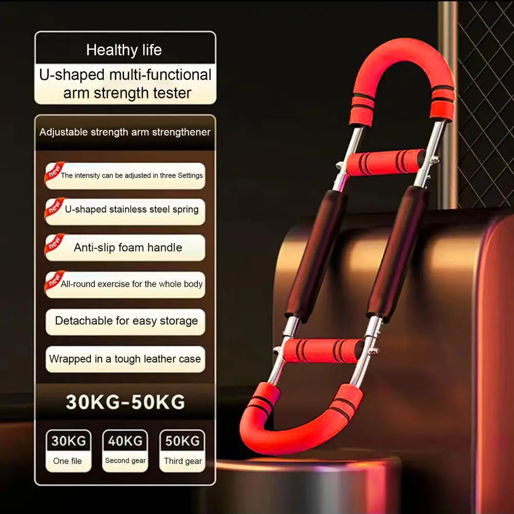 Twister Arm Trainer 3 Levels Adjustable Resistance Men Chest Workout Equipment Upper Body Forearm Strengthener Power Twister Bar