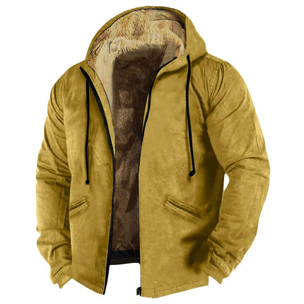 Winter Lambswool Coats Thicken Warm Jackets Long Sleeve Zipper Hoodies Casual Sports Fleece Black Coat Hooded Men Women Jacket