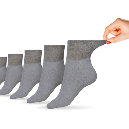 Women's Cotton Diabetic Ankle Socks (6 Pair)