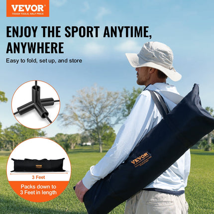 Badminton Net, Height Adjustable Volleyball Net, 20ft Wide Foldable Pickleball Net, Portable Tennis Net Set with Poles, Stand, Bag, Rackets, Nylon Shuttlecocks, Kid Backyard Indoor Outdoor Use