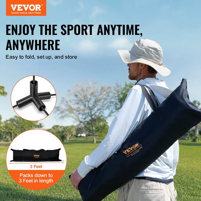 Badminton Net, Height Adjustable Volleyball Net, 20ft Wide Foldable Pickleball Net, Portable Tennis Net Set with Poles, Stand, Bag, Rackets, Nylon Shuttlecocks, Kid Backyard Indoor Outdoor Use
