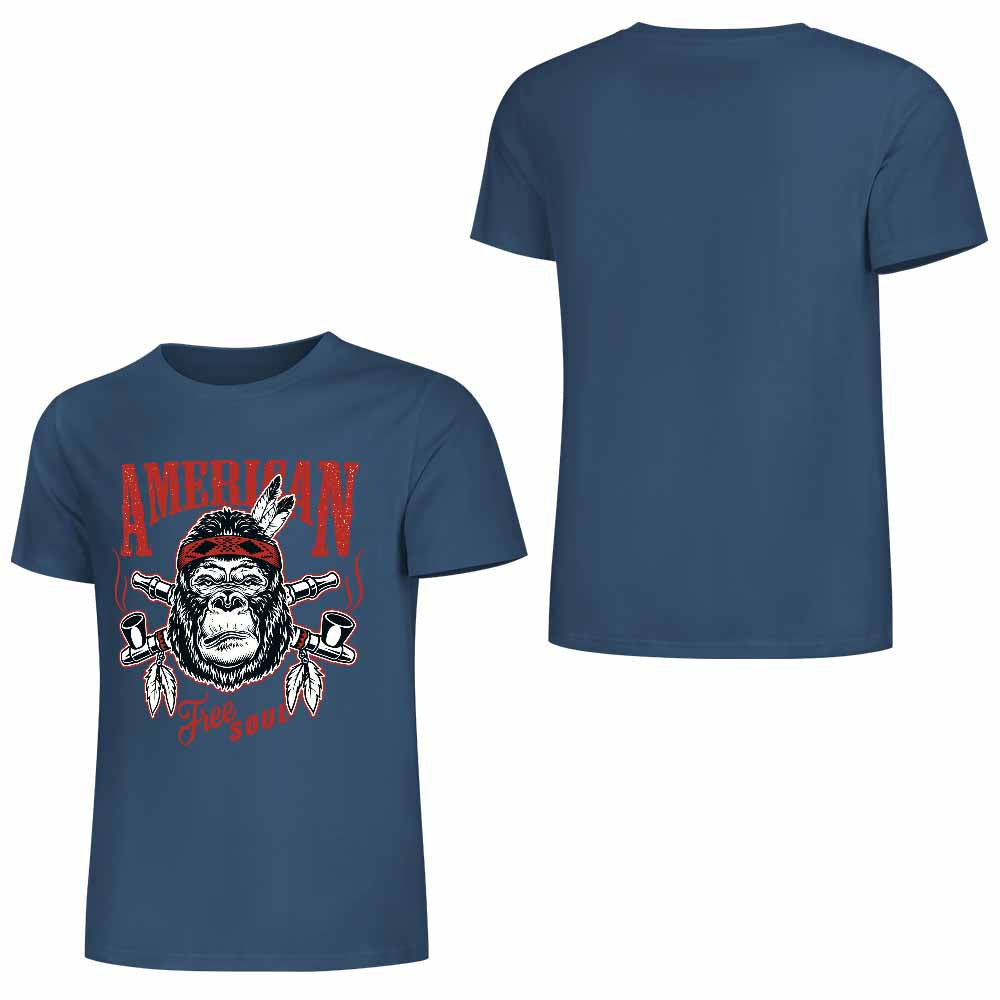 New 2025 Pure cotton short sleeved T-shirt Front print Multiple colors