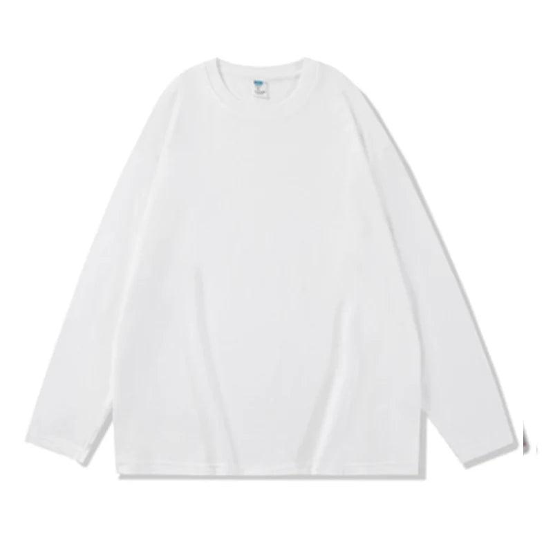 Women's 100% Cotton Loose Fit Long Sleeve Crew Neck T Shirts
