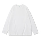 Women's 100% Cotton Loose Fit Long Sleeve Crew Neck T Shirts
