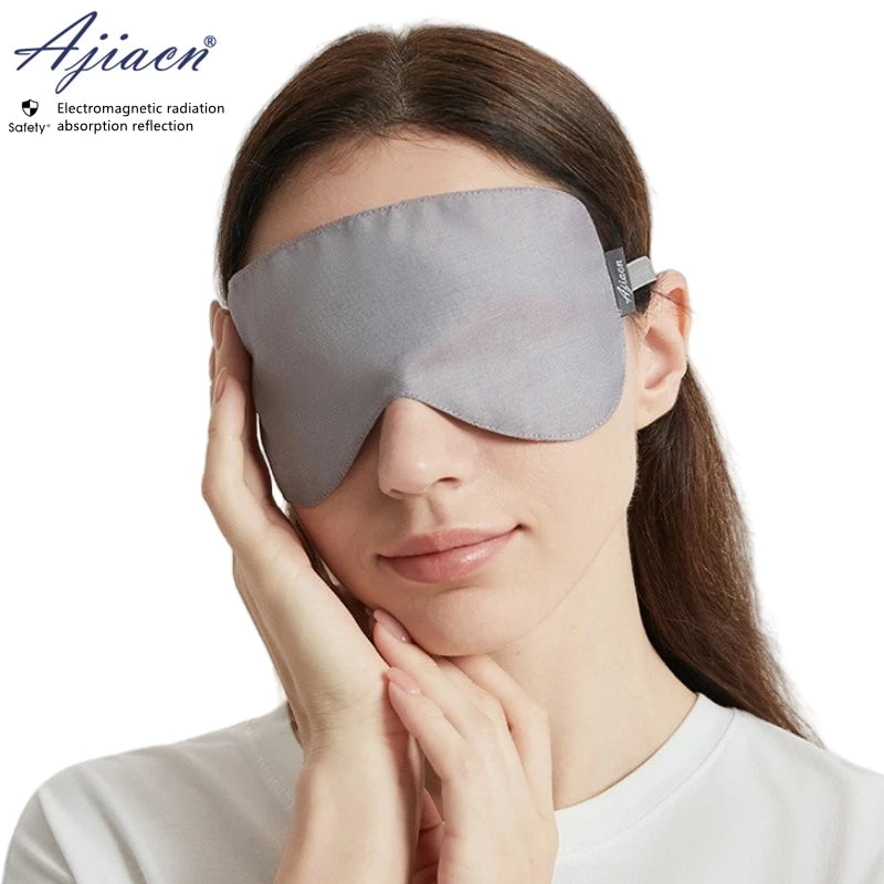 Electromagnetic radiation protective 50% or 100% silver fiber outer layer eye mask Household appliances EMF shielding eye masks