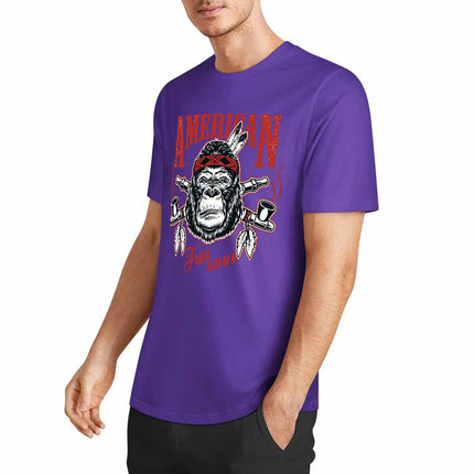 New 2025 Pure cotton short sleeved T-shirt Front print Multiple colors