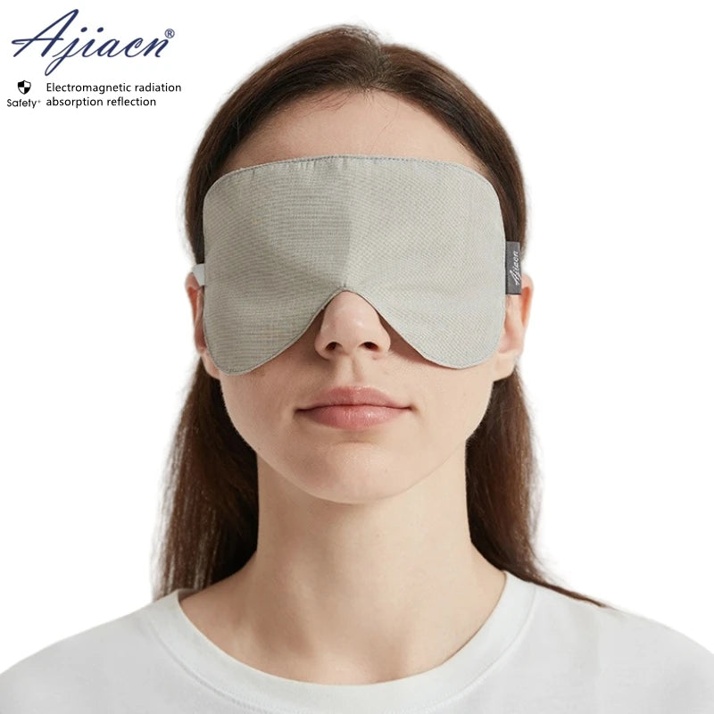 Electromagnetic radiation protective 50% or 100% silver fiber outer layer eye mask Household appliances EMF shielding eye masks