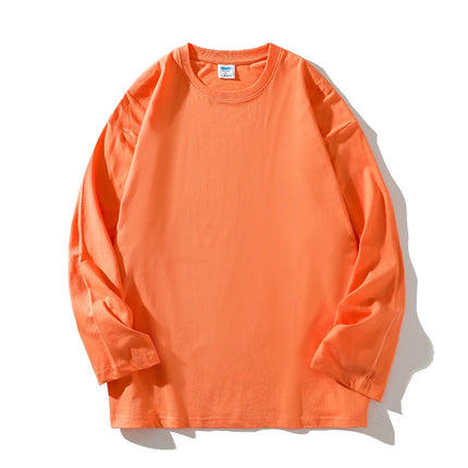 Women's 100% Cotton Loose Fit Long Sleeve Crew Neck T Shirts
