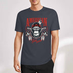 New 2025 Pure cotton short sleeved T-shirt Front print Multiple colors