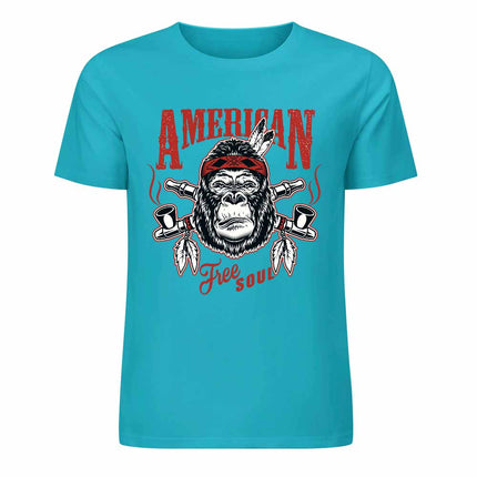 New 2025 Pure cotton short sleeved T-shirt Front print Multiple colors