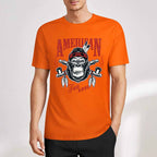 New 2025 Pure cotton short sleeved T-shirt Front print Multiple colors