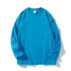 Women's 100% Cotton Loose Fit Long Sleeve Crew Neck T Shirts