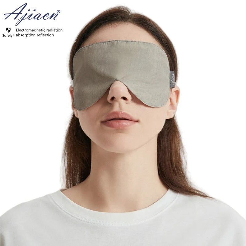 Electromagnetic radiation protective 50% or 100% silver fiber outer layer eye mask Household appliances EMF shielding eye masks