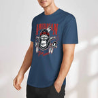 New 2025 Pure cotton short sleeved T-shirt Front print Multiple colors