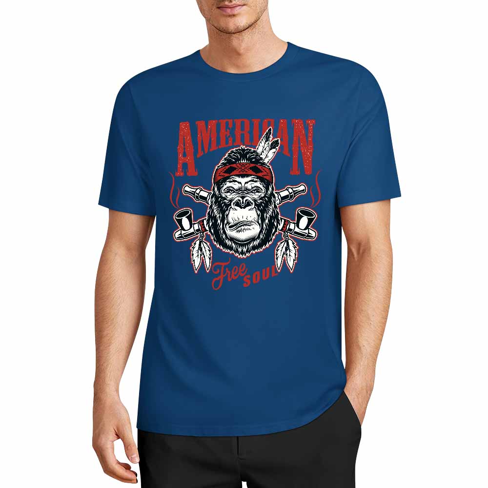 New 2025 Pure cotton short sleeved T-shirt Front print Multiple colors
