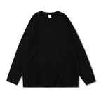 Women's 100% Cotton Loose Fit Long Sleeve Crew Neck T Shirts