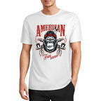 New 2025 Pure cotton short sleeved T-shirt Front print Multiple colors