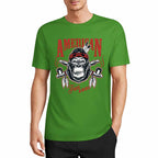 New 2025 Pure cotton short sleeved T-shirt Front print Multiple colors