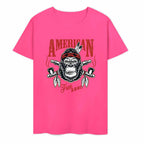 New 2025 Pure cotton short sleeved T-shirt Front print Multiple colors