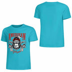 New 2025 Pure cotton short sleeved T-shirt Front print Multiple colors