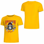 New 2025 Pure cotton short sleeved T-shirt Front print Multiple colors