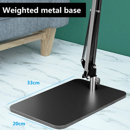 Weighted Carbon Steel Foldable Arm Stands Ball Head Mount Holder for iPhone Huawei Xiaomi Mobile Phones iPad 12.9in Tablets PC