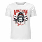 New 2025 Pure cotton short sleeved T-shirt Front print Multiple colors