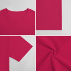 New 2025 Pure cotton short sleeved T-shirt Front print Multiple colors