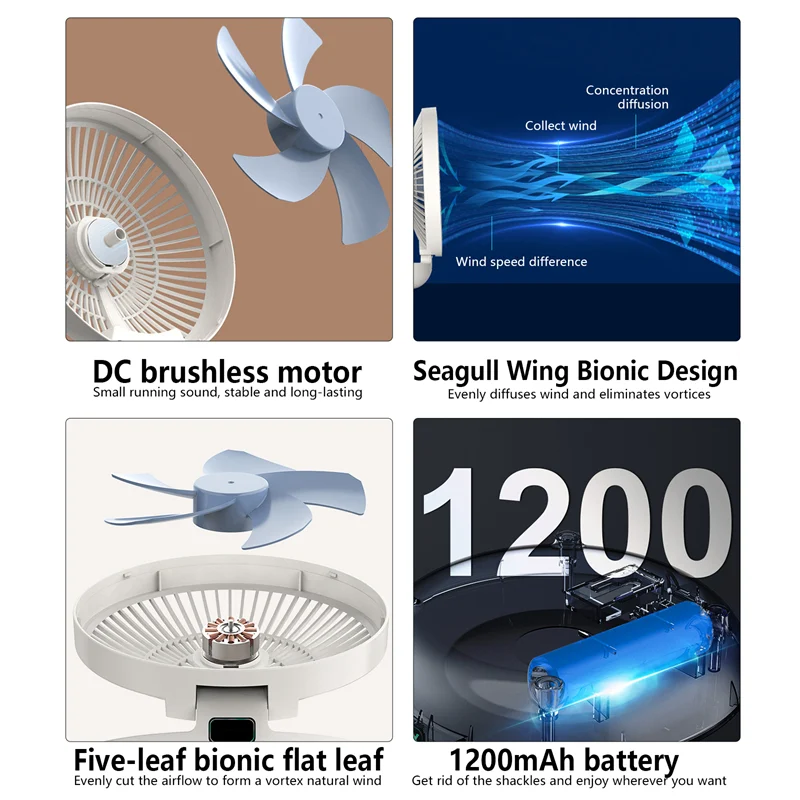 Household Dual-use Portable Fan