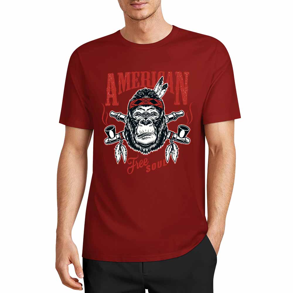 New 2025 Pure cotton short sleeved T-shirt Front print Multiple colors