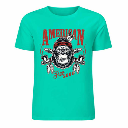 New 2025 Pure cotton short sleeved T-shirt Front print Multiple colors