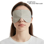 Electromagnetic radiation protective 50% or 100% silver fiber outer layer eye mask Household appliances EMF shielding eye masks