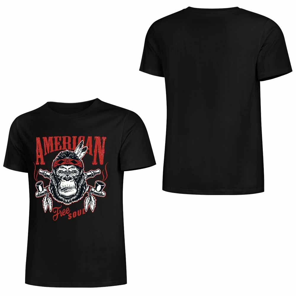 New 2025 Pure cotton short sleeved T-shirt Front print Multiple colors