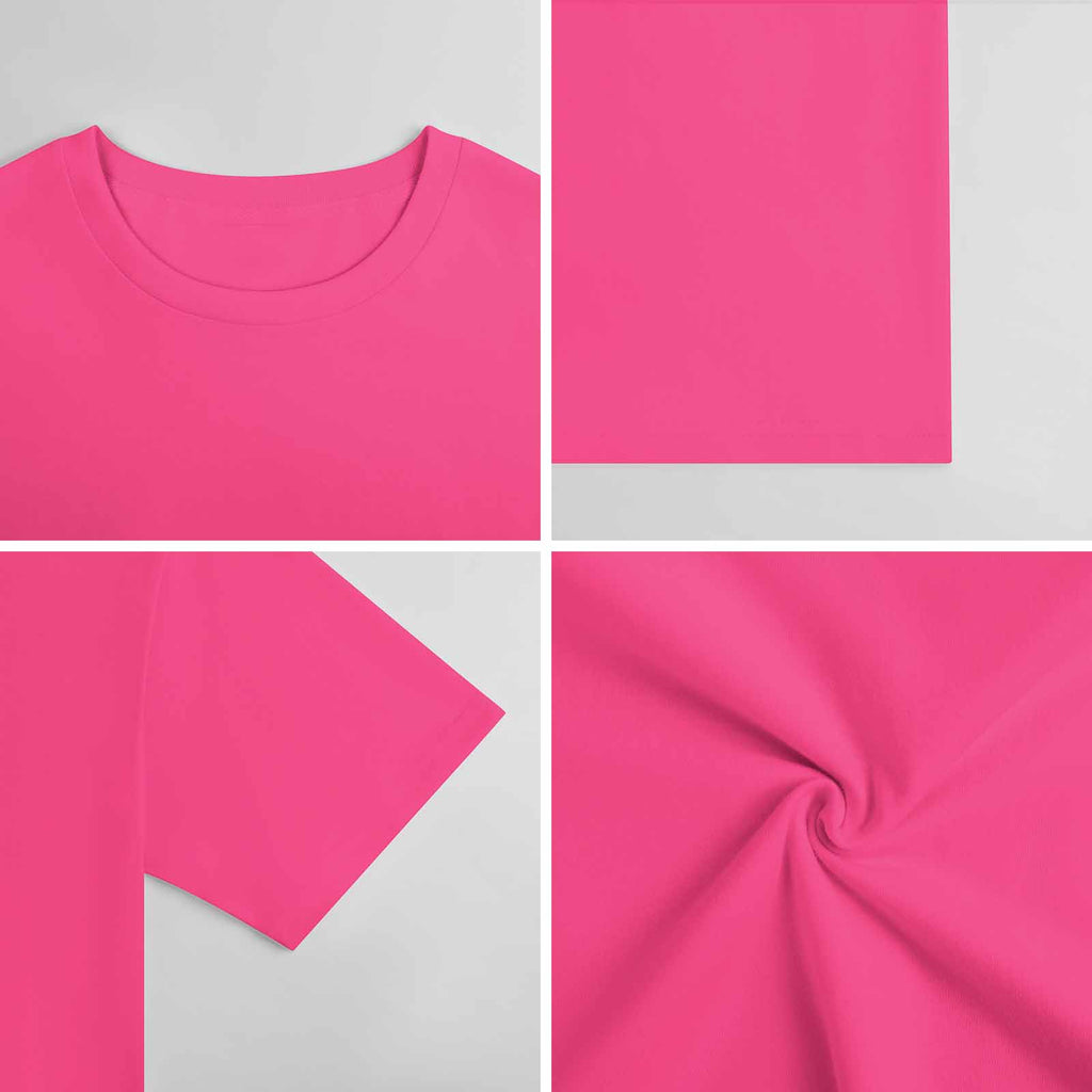 New 2025 Pure cotton short sleeved T-shirt Front print Multiple colors