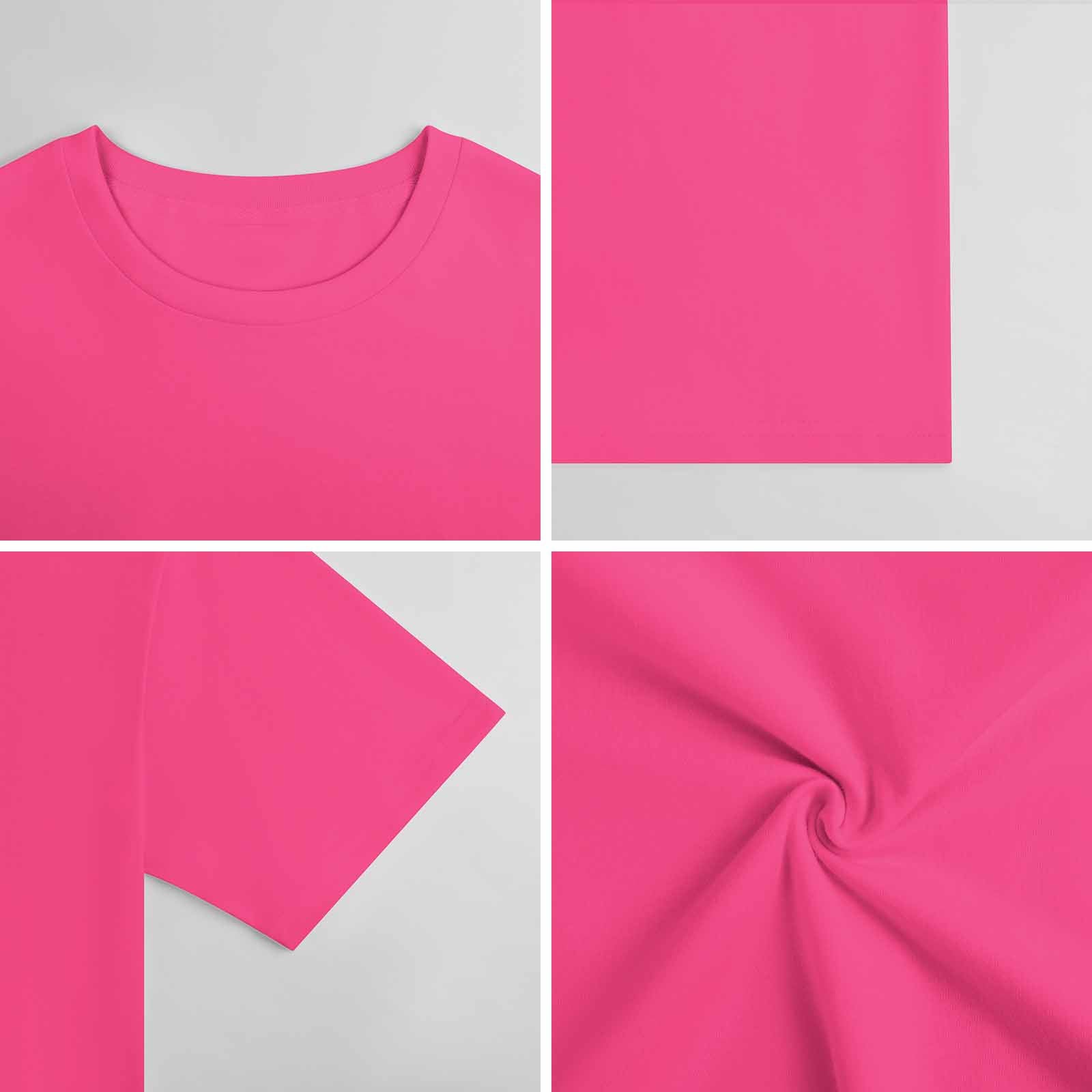 New 2025 Pure cotton short sleeved T-shirt Front print Multiple colors