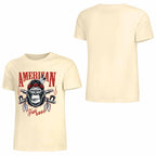 New 2025 Pure cotton short sleeved T-shirt Front print Multiple colors