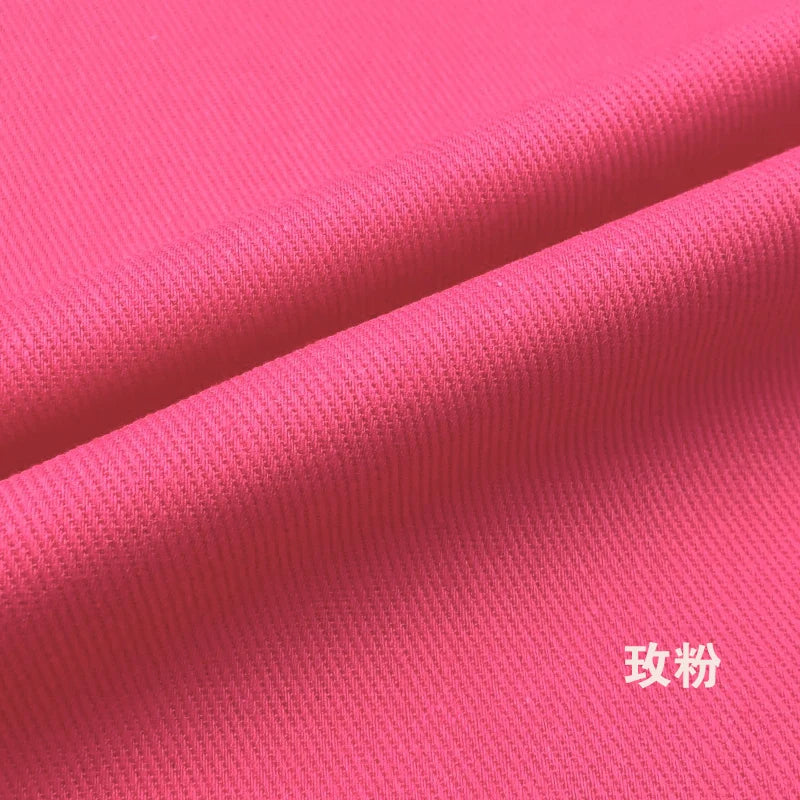 Color Non-stretch Twill Thickening 100%Pure Cotton Denim Fabric Autumn and Winter Jacket Pants DIY Clothing Design Sewing Fabric