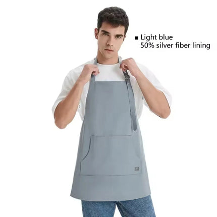 1Pc Cell Phone Emf Shielding Apron Electromagnetic Radiation Protective Silver Fiber Lining Apron Emf Shielding Safety Clothing