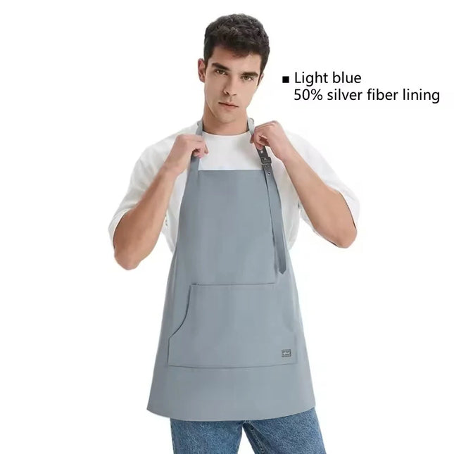 1Pc Cell Phone Emf Shielding Apron Electromagnetic Radiation Protective Silver Fiber Lining Apron Emf Shielding Safety Clothing