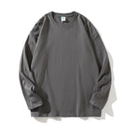 Women's 100% Cotton Loose Fit Long Sleeve Crew Neck T Shirts