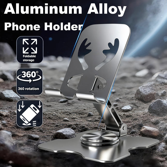 Universal All Aluminum Alloy Foldable Desk Phone Holder Mount Stand For Mobile Phone Holder For Tablet Desktop Metal Holder