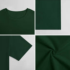 New 2025 Pure cotton short sleeved T-shirt Front print Multiple colors