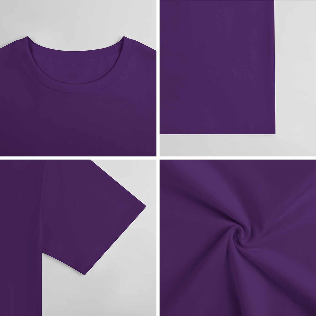 New 2025 Pure cotton short sleeved T-shirt Front print Multiple colors
