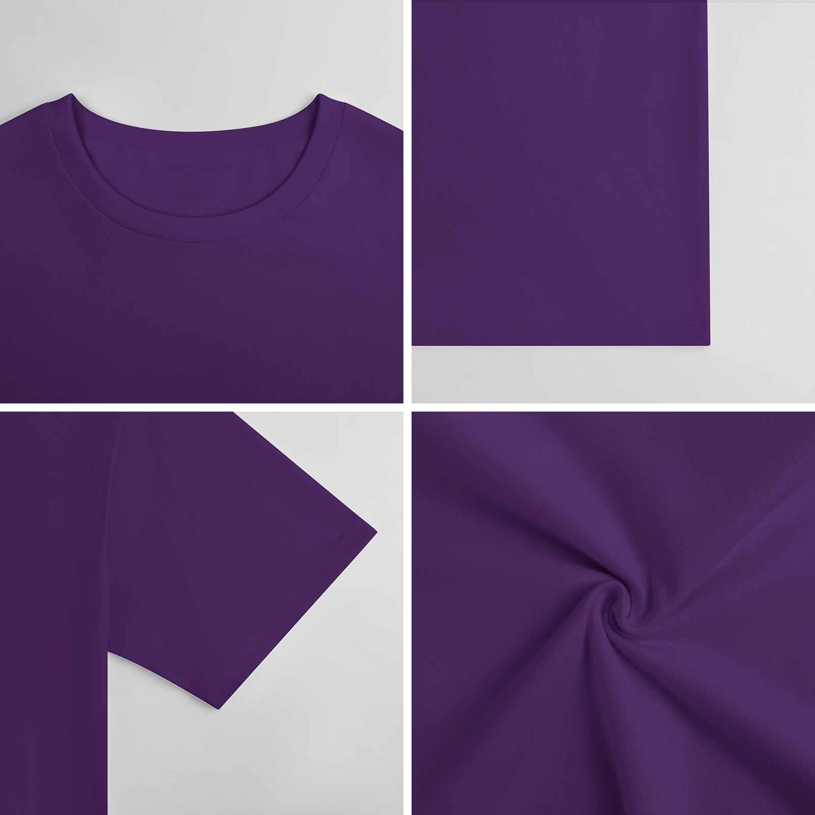 New 2025 Pure cotton short sleeved T-shirt Front print Multiple colors